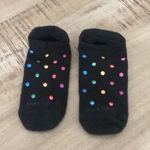 Pure Barre Polka Dot Socks